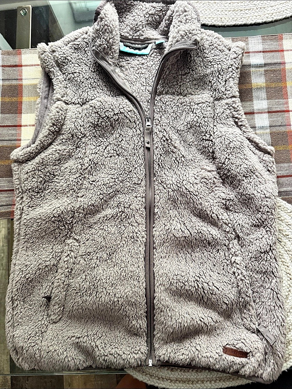 True Grit Women's Gray Fleece Vest